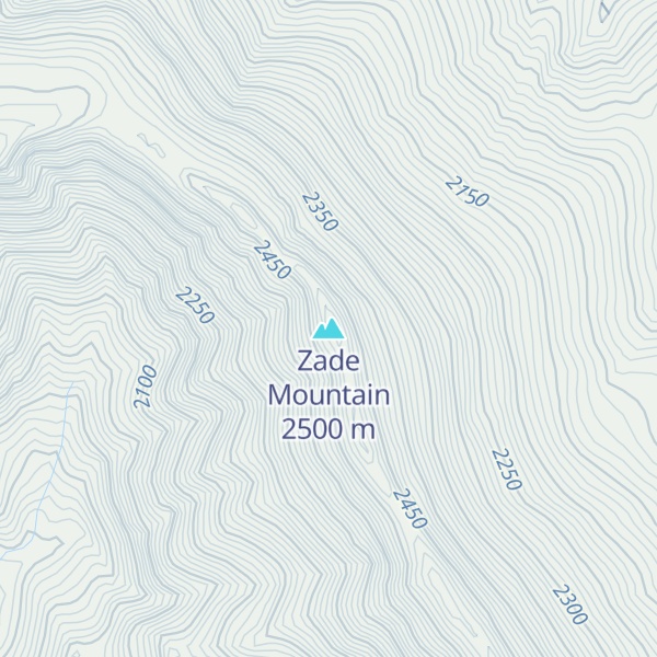 Map of Zade Mountain