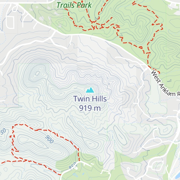 Map of Twin Hills