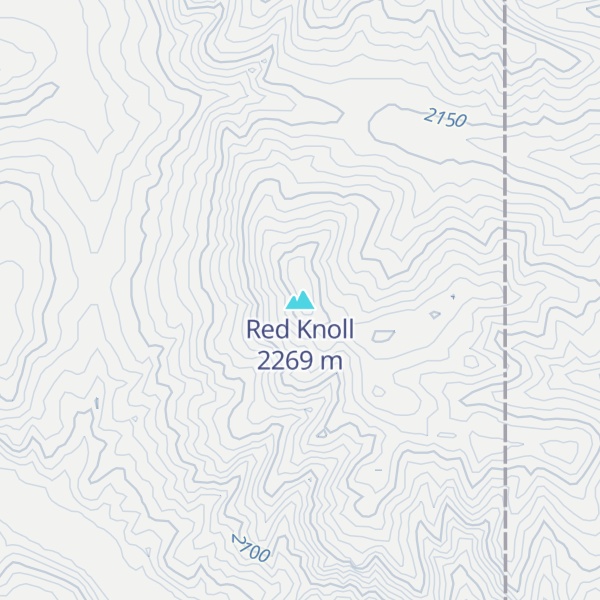 Map of Red Knoll