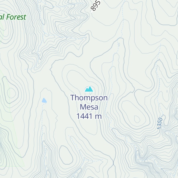 Map of Thompson Mesa