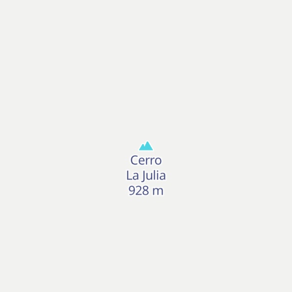 Map of Cerro La Julia