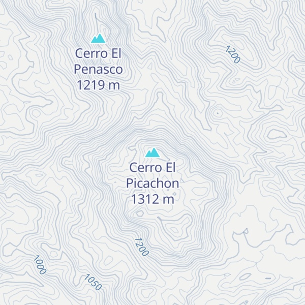 Map of Cerro El Picachon