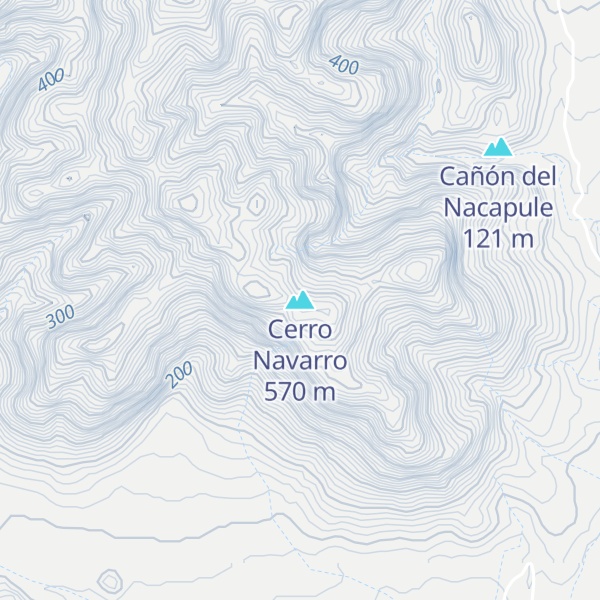 Map of Cerro Navarro