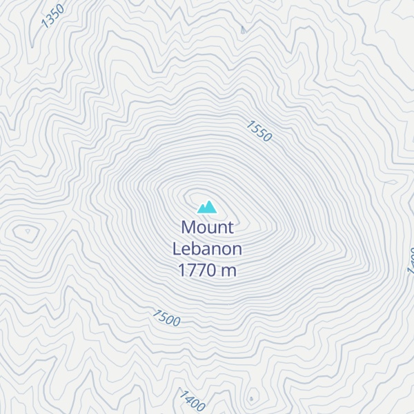 Map of Mount Lebanon