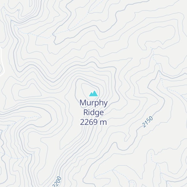 Map of Murphy Ridge