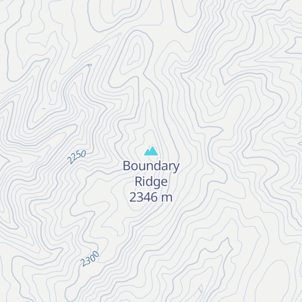 Map of Boundary Ridge