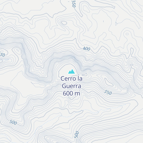 Map of Cerro la Guerra