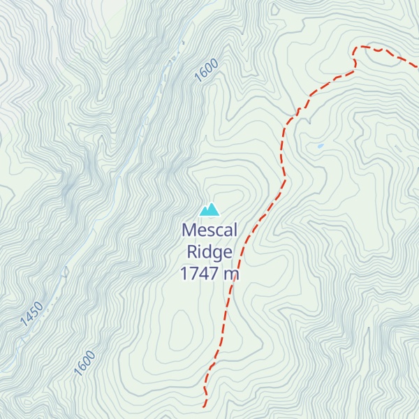 Map of Mescal Ridge