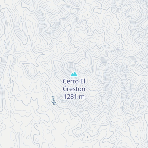 Map of Cerro El Creston