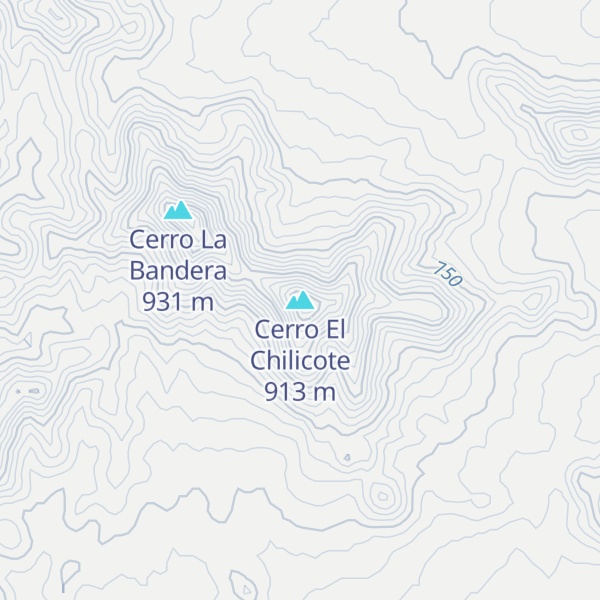 Map of Cerro El Chilicote