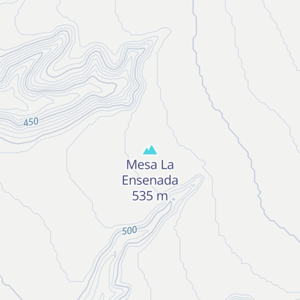 Map of Mesa La Ensenada