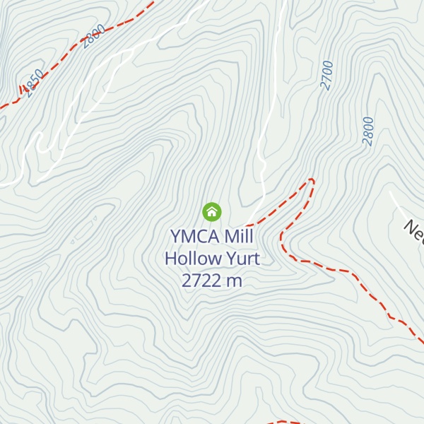 Map of YMCA Mill Hollow Yurt