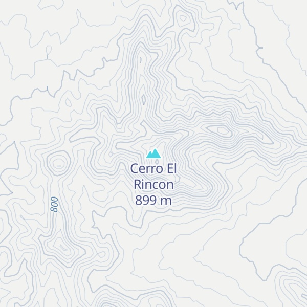 Map of Cerro El Rincon