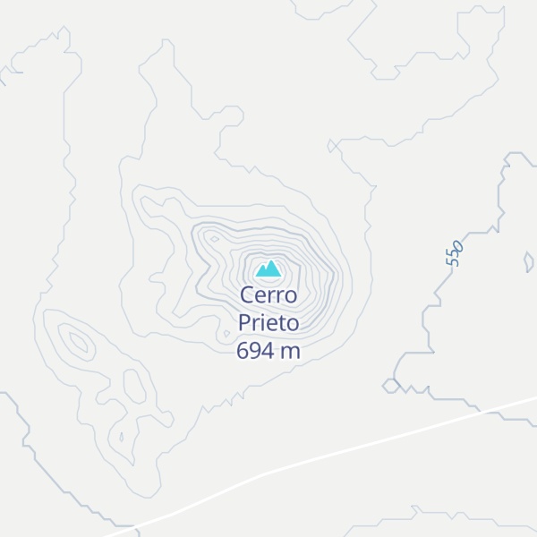 Map of Cerro Prieto