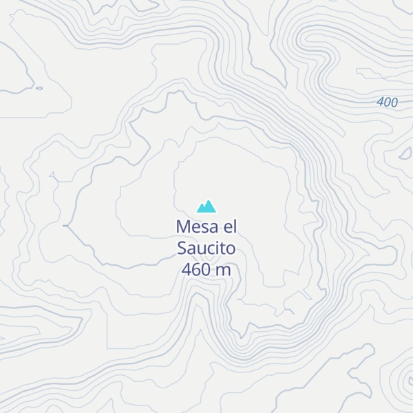 Map of Mesa el Saucito