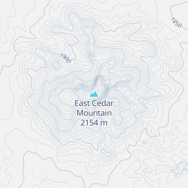 Map of East Cedar Mountain