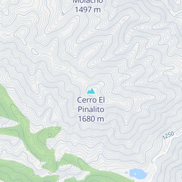 Map of Cerro El Pinalito