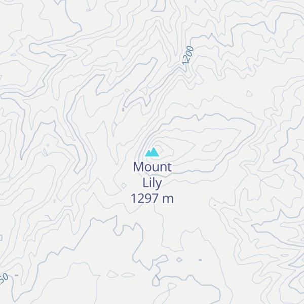 Map of Mount Lily