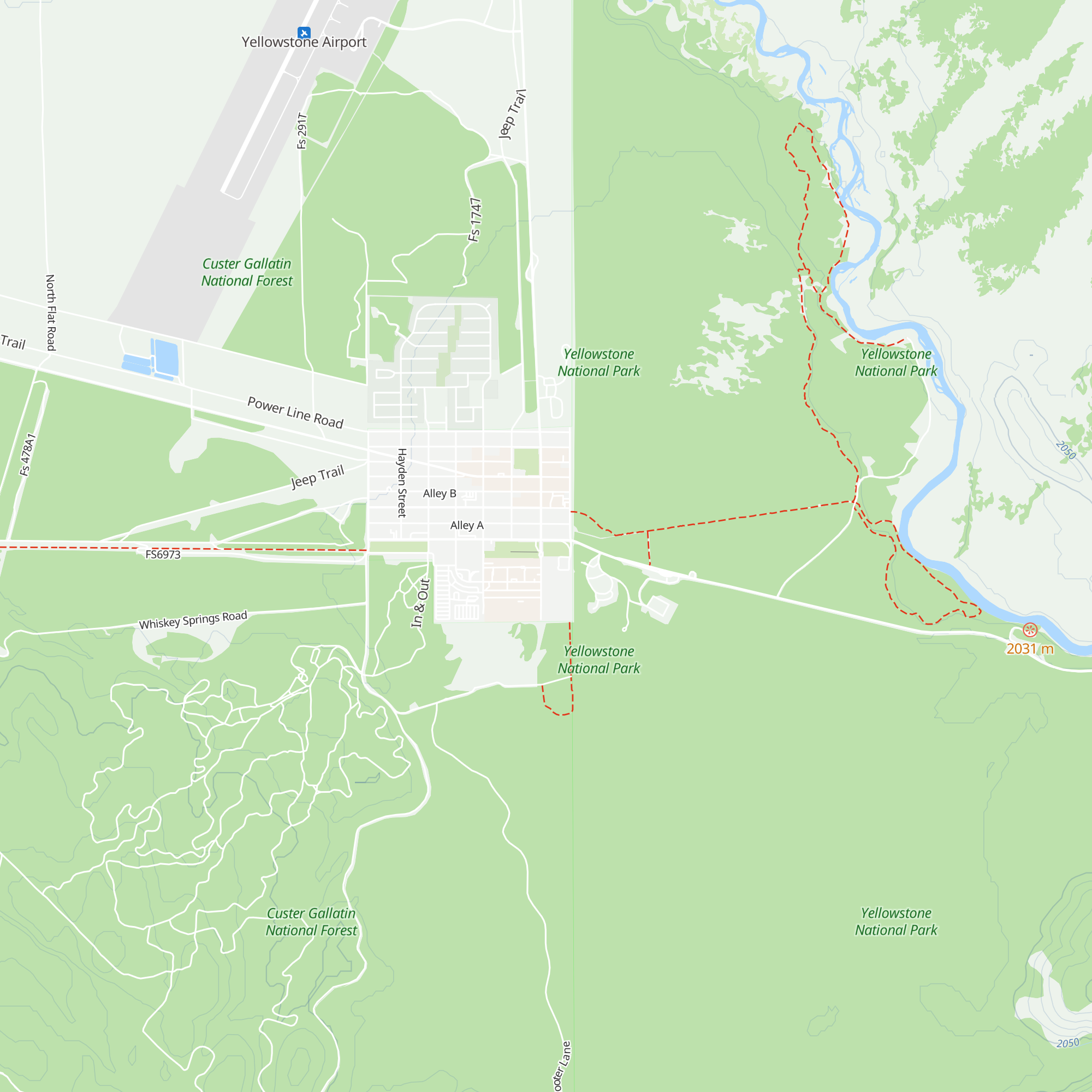 West Yellowstone Visitor Center map