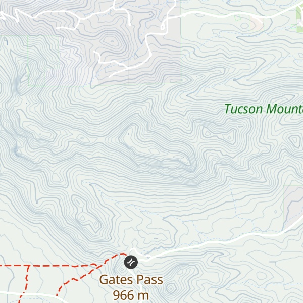 Map of Bushmaster Peak