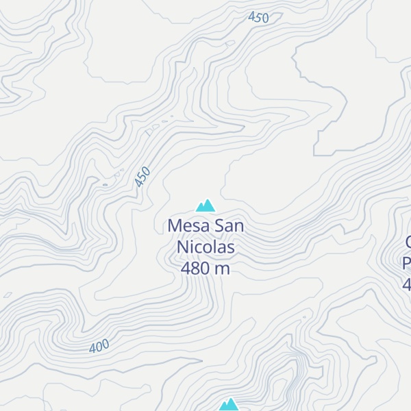 Map of Mesa San Nicolas