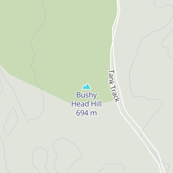 Map of Bushy Head Hill