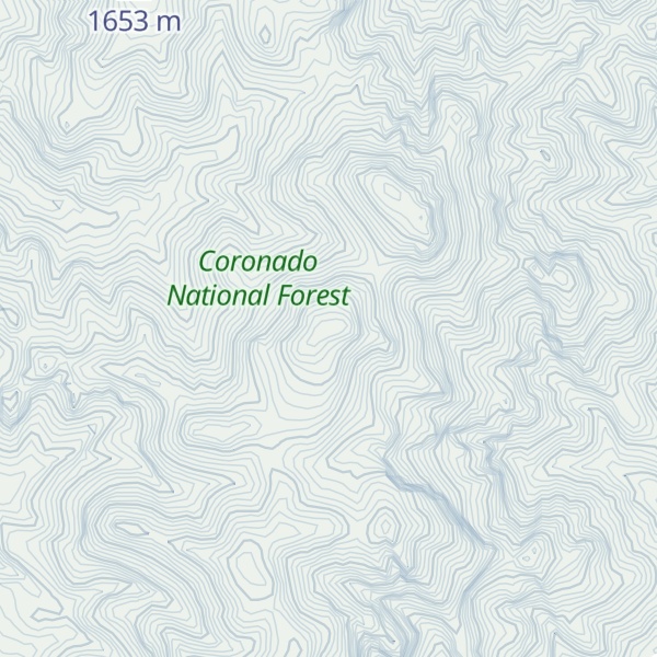 Map of Tumacacori Mountains HP