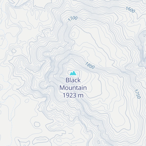 Map of Black Mountain