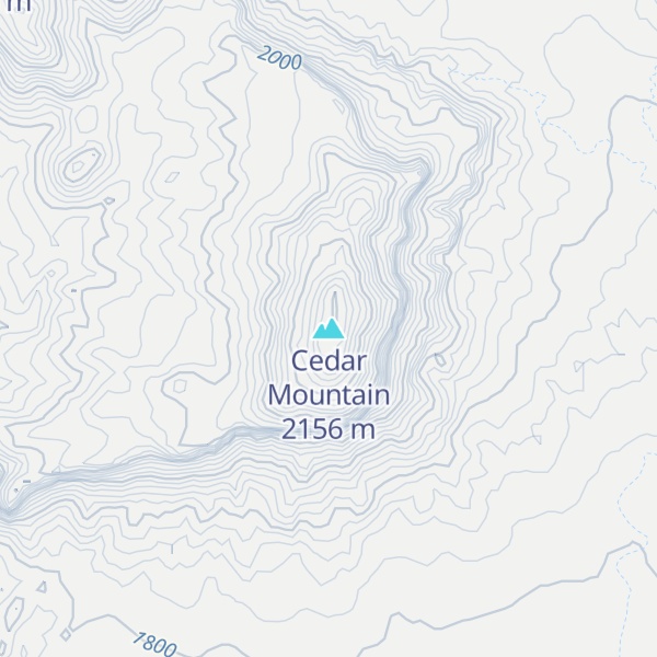 Map of Cedar Mountain