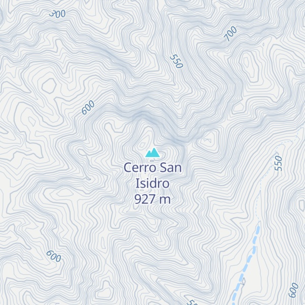 Map of Cerro San Isidro