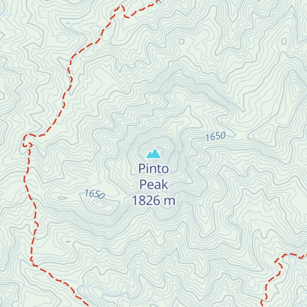 Map of Pinto Peak
