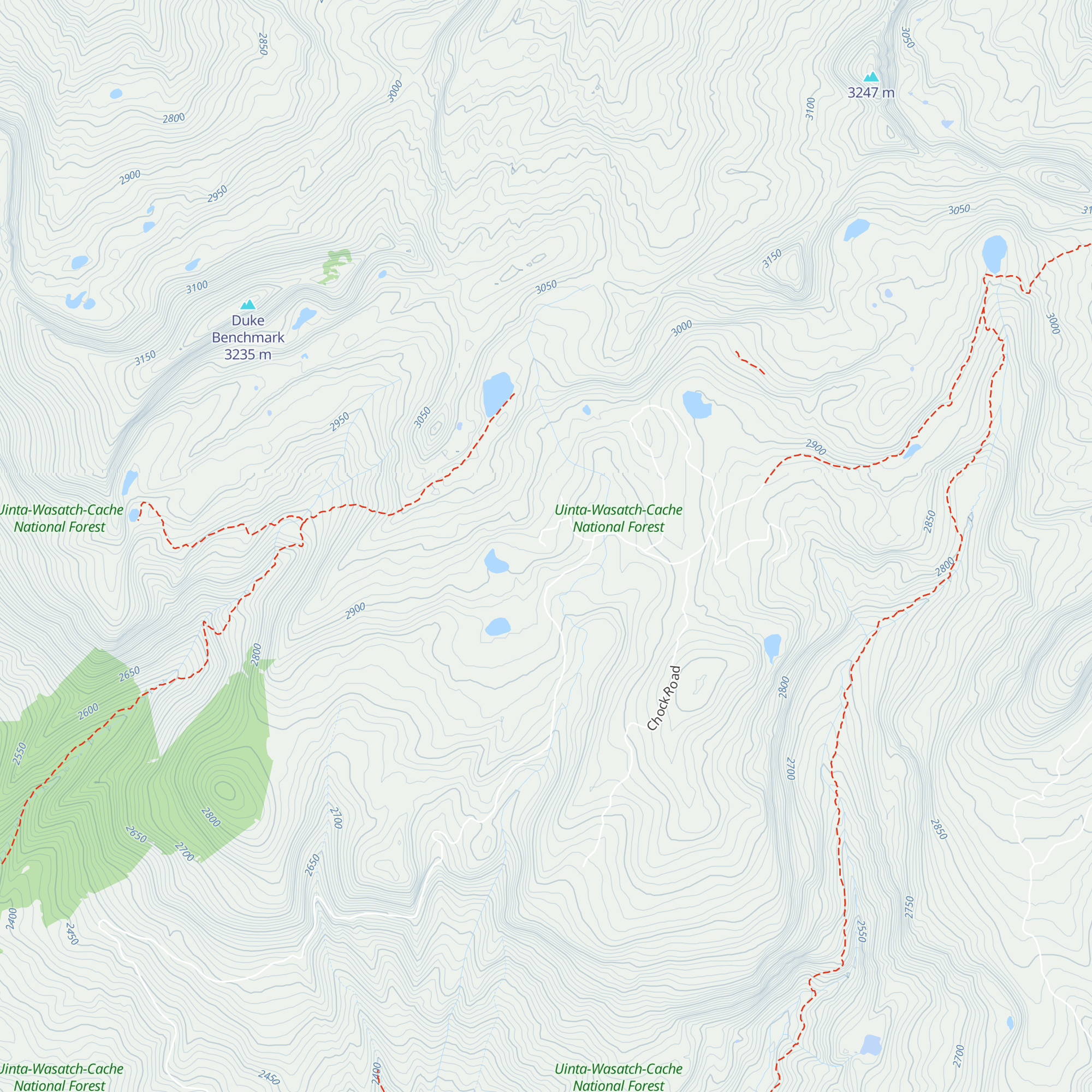 Castle Peak Yurt map