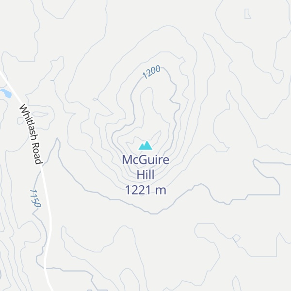 Map of McGuire Hill