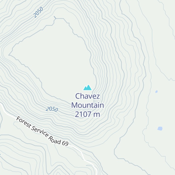 Map of Chavez Mountain