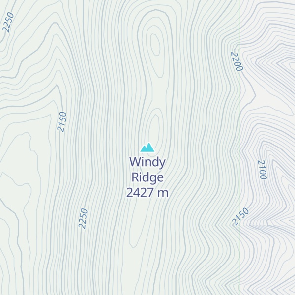 Map of Windy Ridge