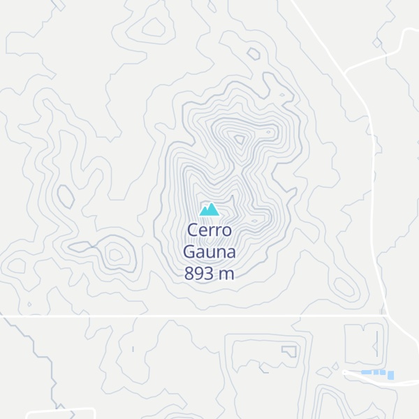 Map of Cerro Gauna
