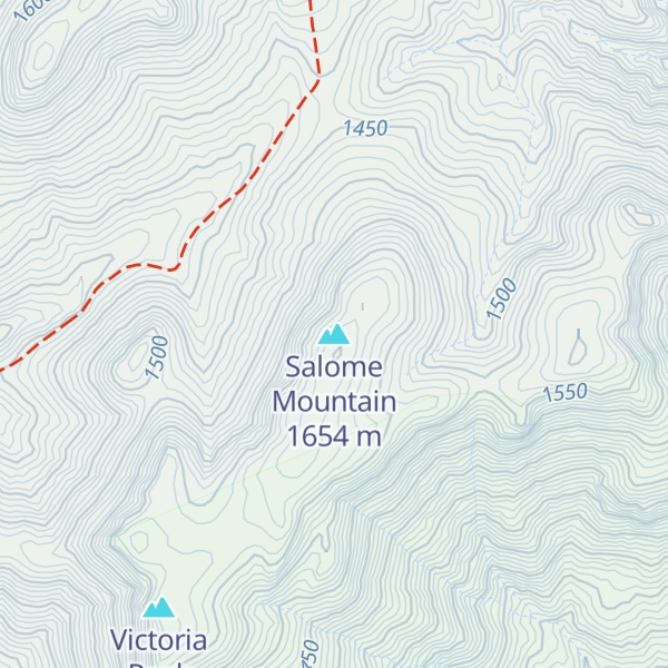 Map of Salome Mountain
