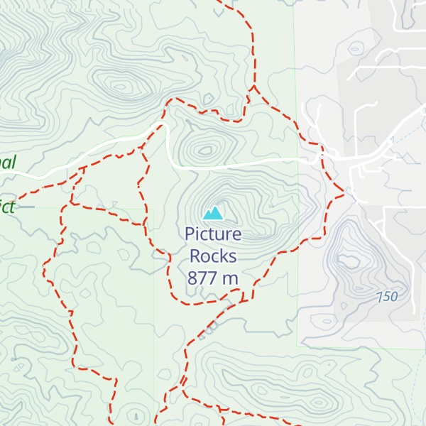 Map of Picture Rocks