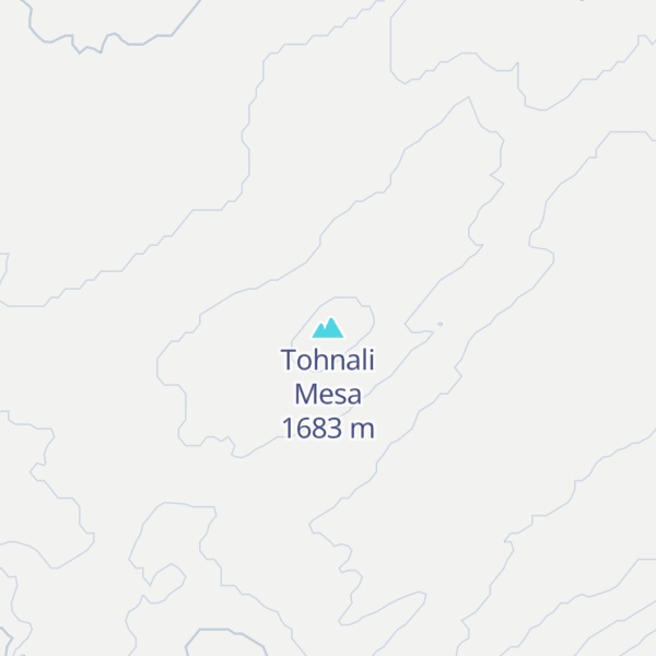 Map of Tohnali Mesa