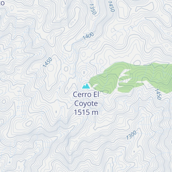 Map of Cerro El Coyote