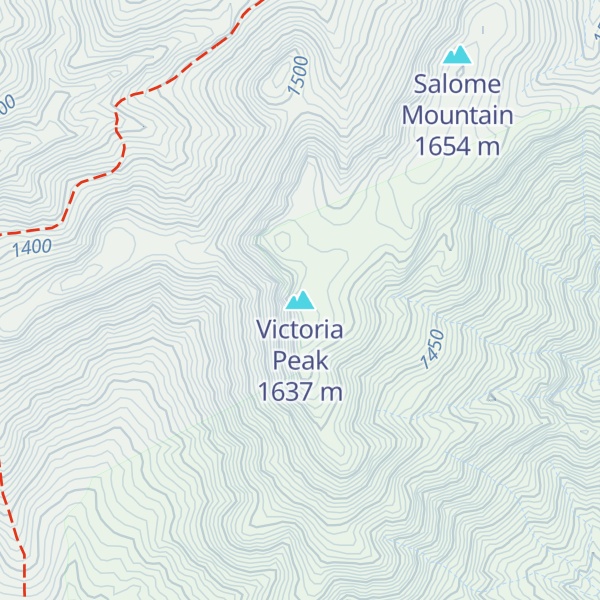 Map of Victoria Peak