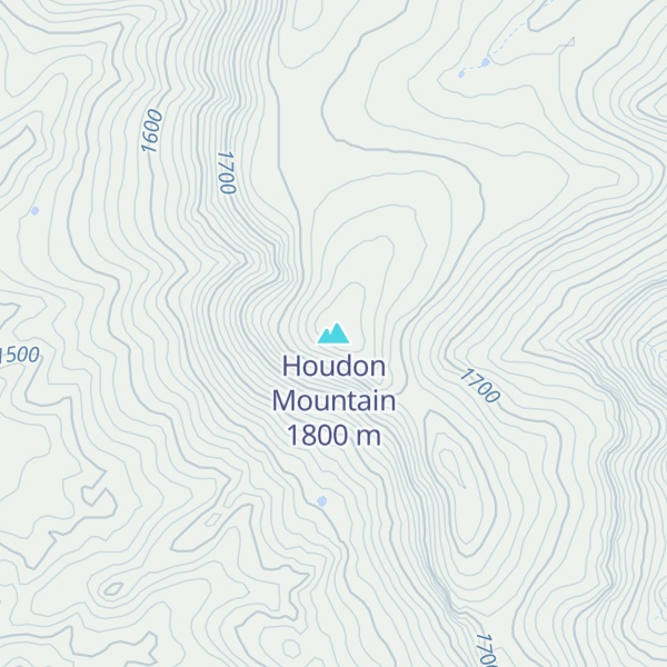 Map of Houdon Mountain