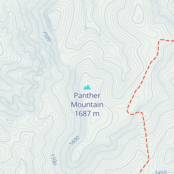 Map of Panther Mountain