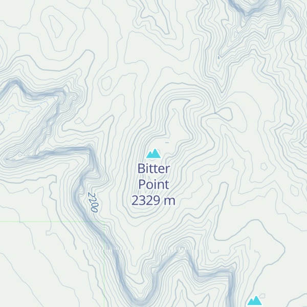 Map of Bitter Point