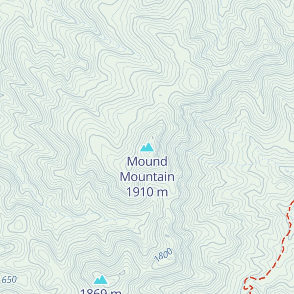 Map of Mound Mountain