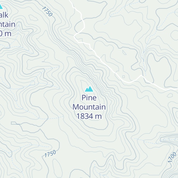 Map of Pine Mountain