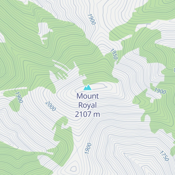 Map of Mount Royal