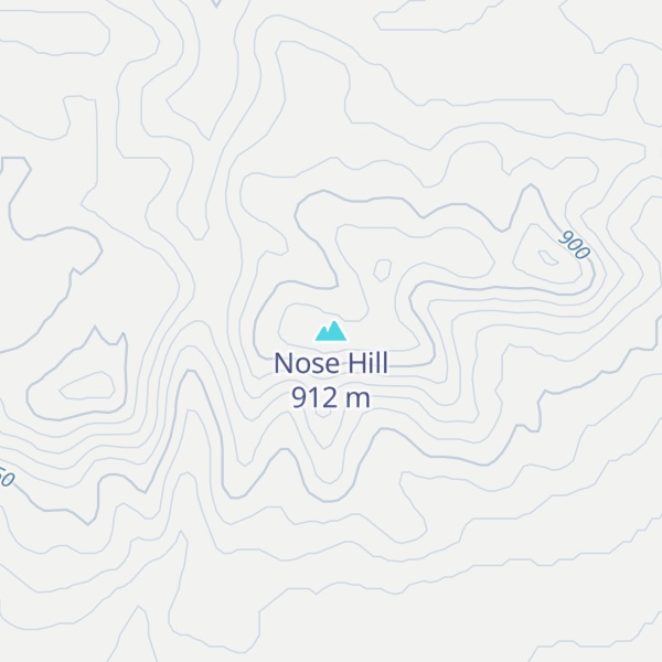 Map of Nose Hill