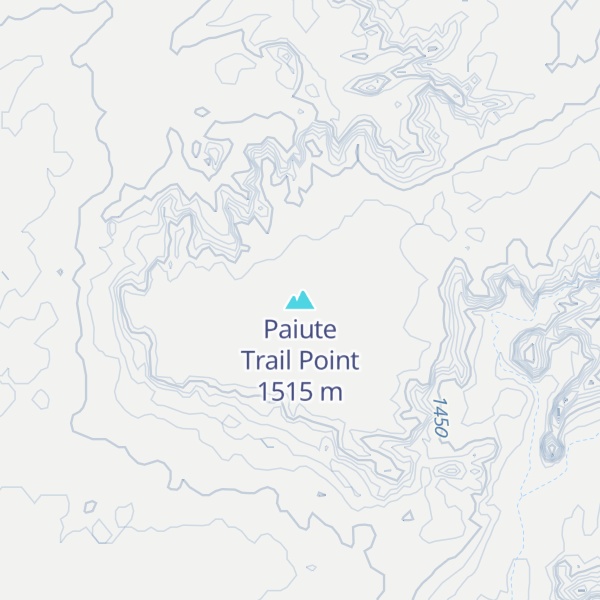 Map of Paiute Trail Point
