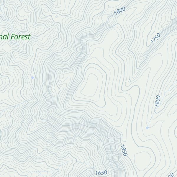 Map of Breadpan Mountain